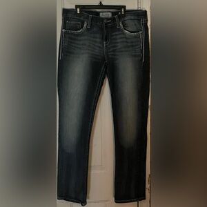 Daytrip denim Straight Leg Jeans with Contrast Stitching women’s 31R